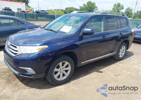 2012 Toyota Highlander Se V6 из США, поврежденный, VIN 5TDBK3EH6CS163157